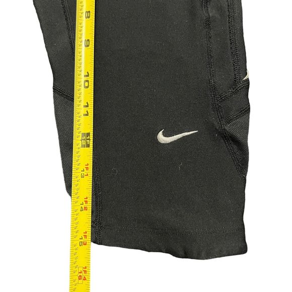 Nike Dri-Fit Workout Leggings Capri Women's Medium Logo Yoga 15” Drawstring - Picture 5 of 9